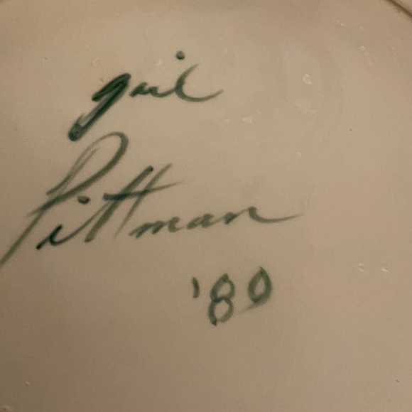 Gorgeous, mint condition, Gail Pittman platter.  Vintage, 1980!  Spectacular! - Picture 7 of 7